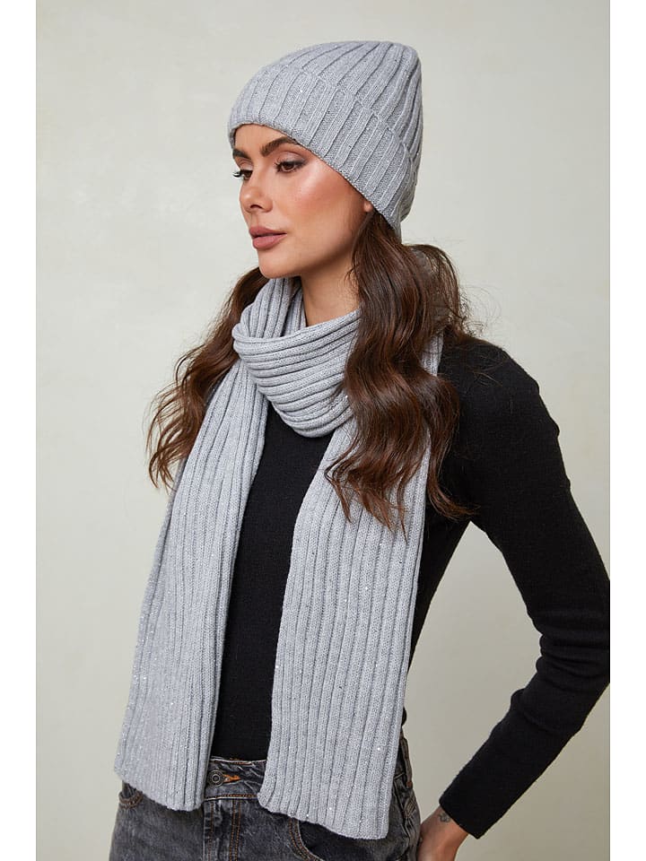 UNANYME Georges Rech 2tlg. Winteraccessoire-Set in Grau günstig kaufen onesize