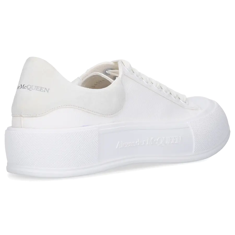 Alexander McQueen - Sneaker low DECK PLIMSOLL Canvas - weiß