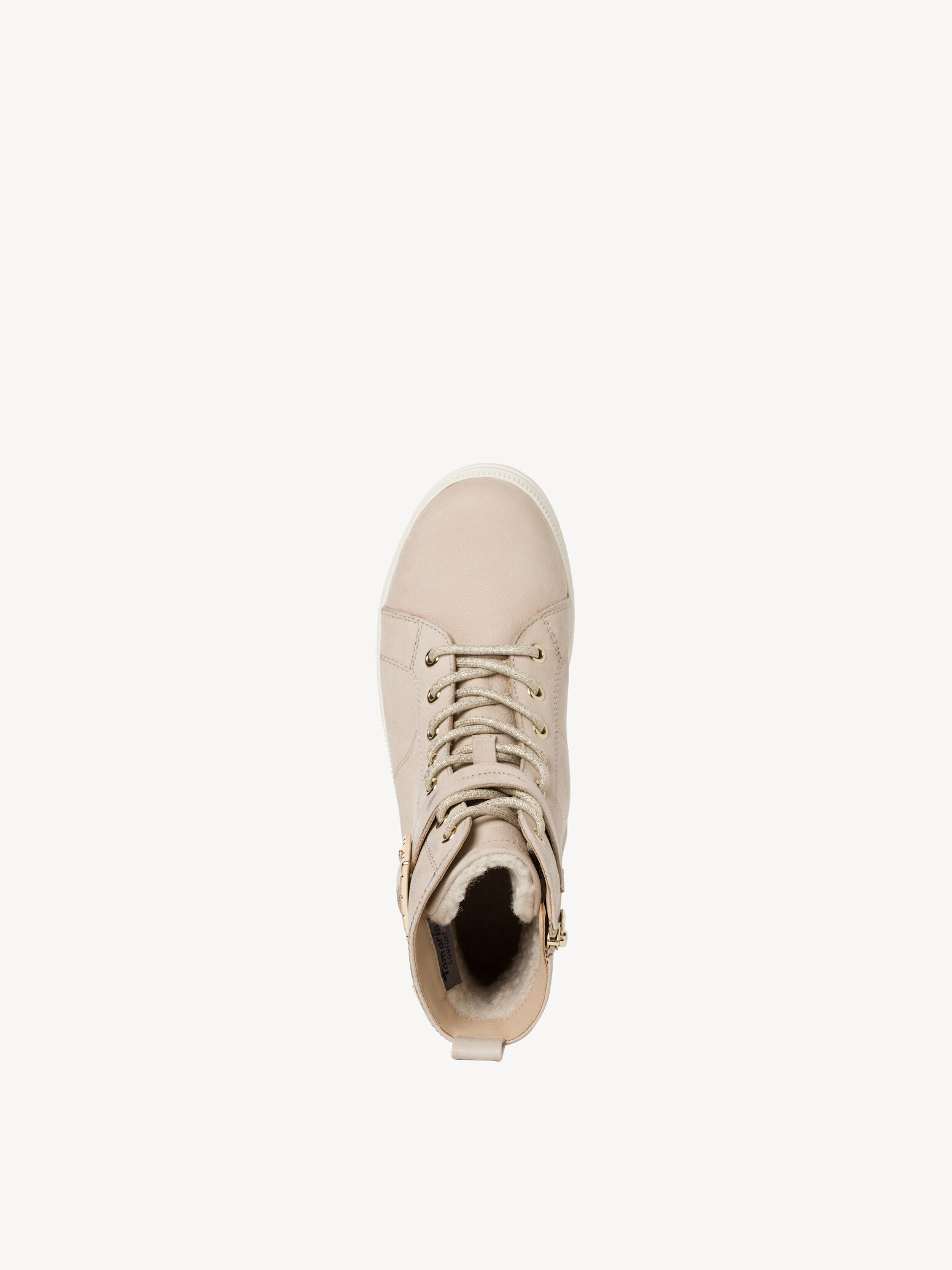 Bottine en cuir - beige