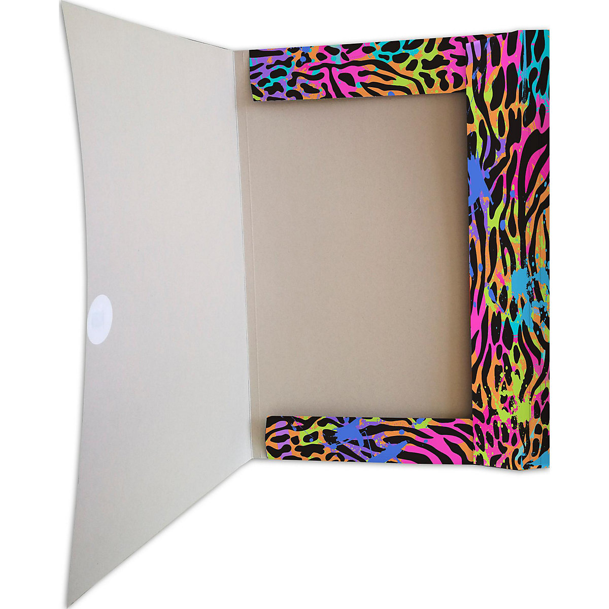Sammelmappe/Zeichenmappe Neon, DIN A2, mit Verschlussband