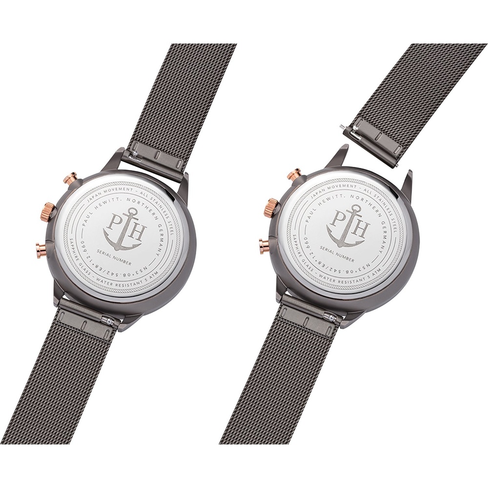 Paul Hewitt Chronographe Acier inoxydable Montre