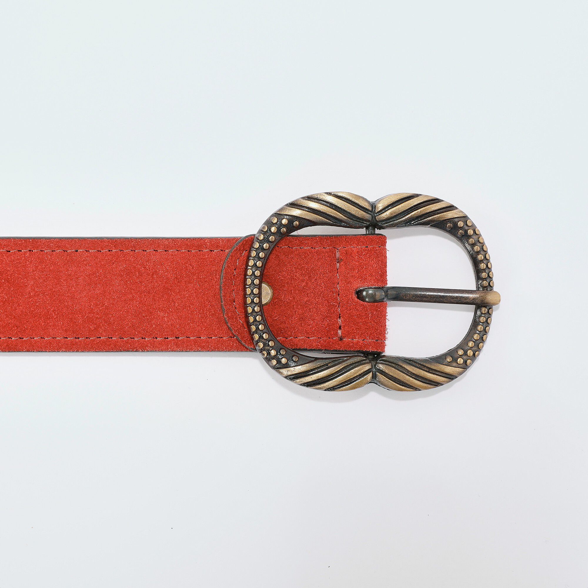 Ceinture en cuir double boucle