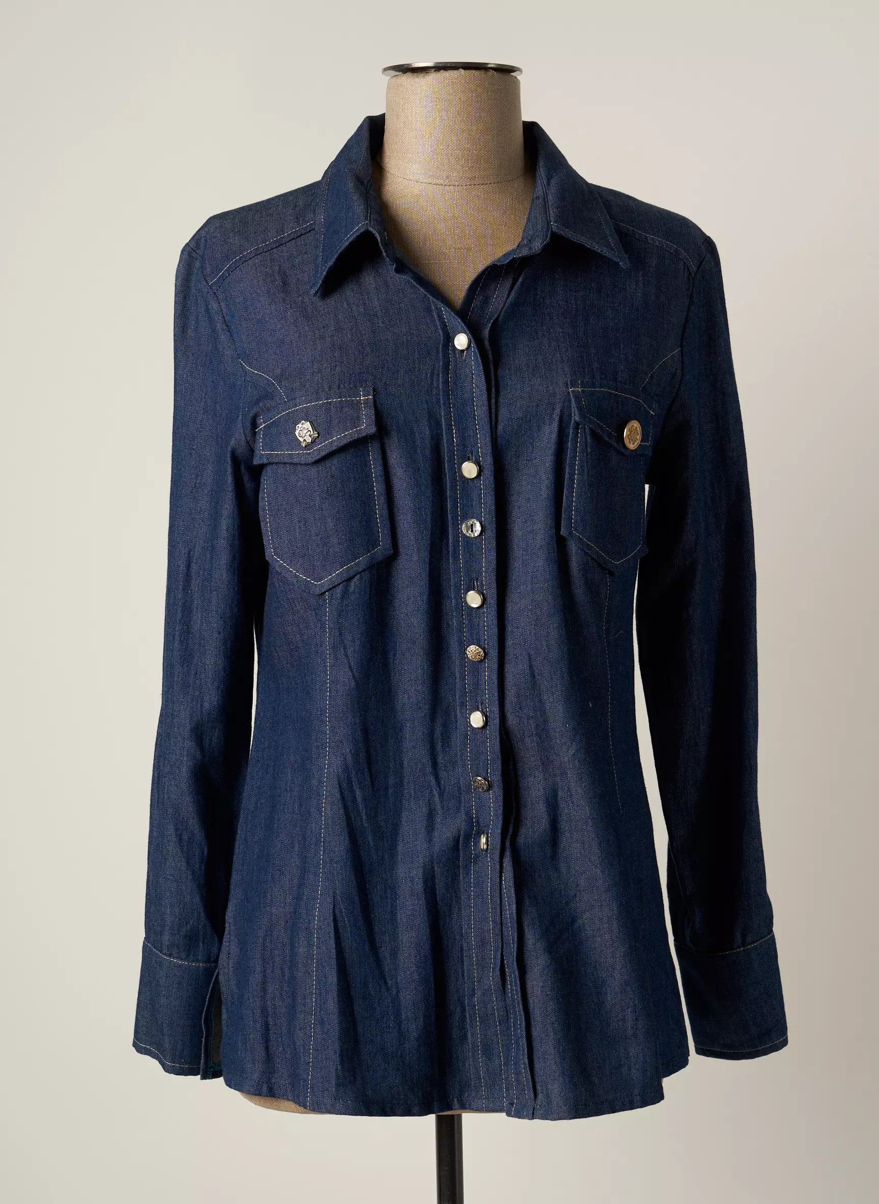 Jumfil Chemisiers Femme couleur bleu