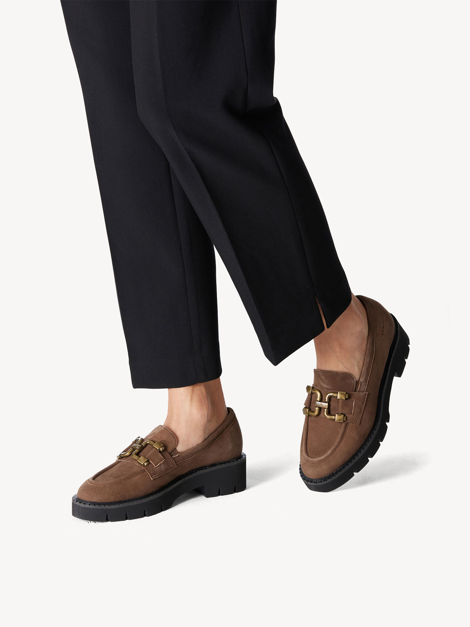 Slipper en cuir - marron