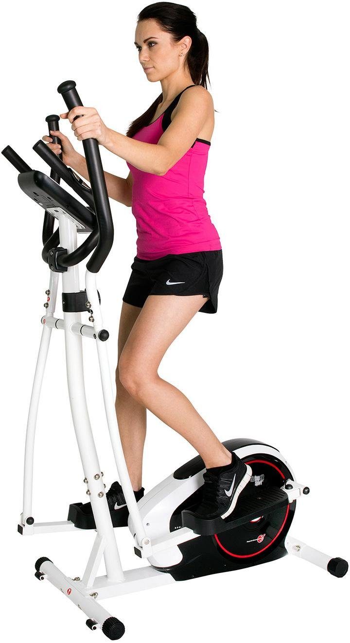 Christopeit Sport® Crosstrainer CT 3, Computer mit Tablet- und Smartphonehalterung