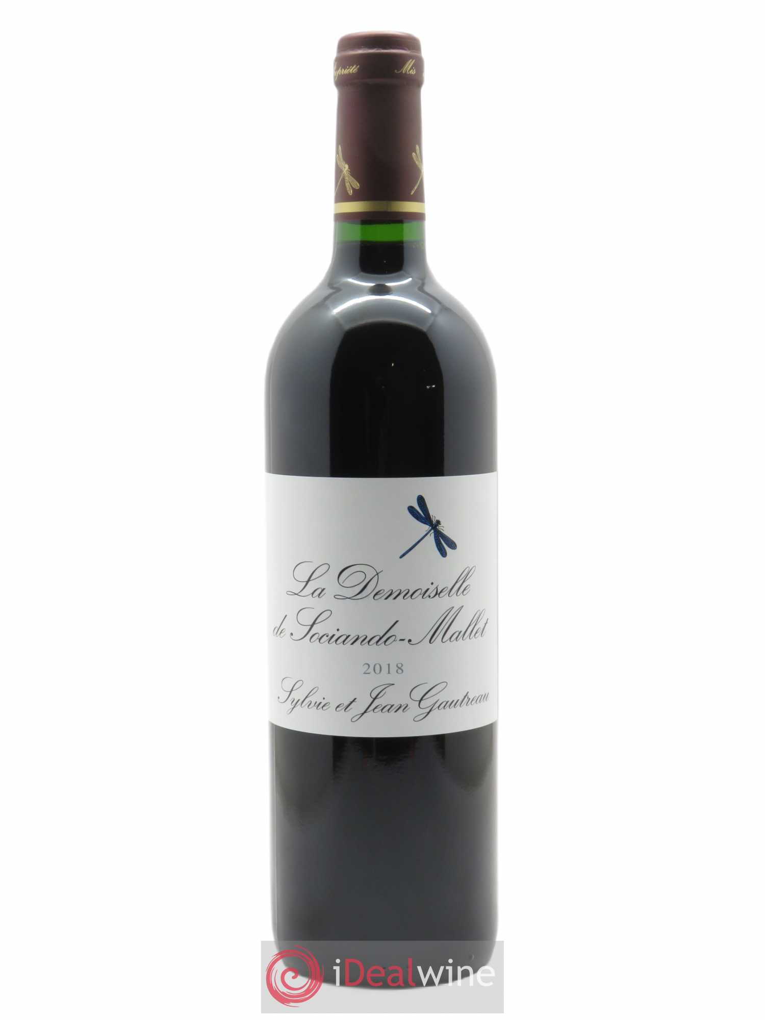 Demoiselle de Sociando Mallet Second Vin  2018 - Lot de 1 Bouteille