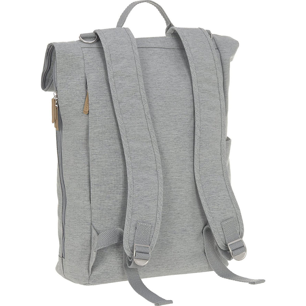 Wickelrucksack Rolltop grey/mélange, inkl. Zubehör & Wickelunterlage