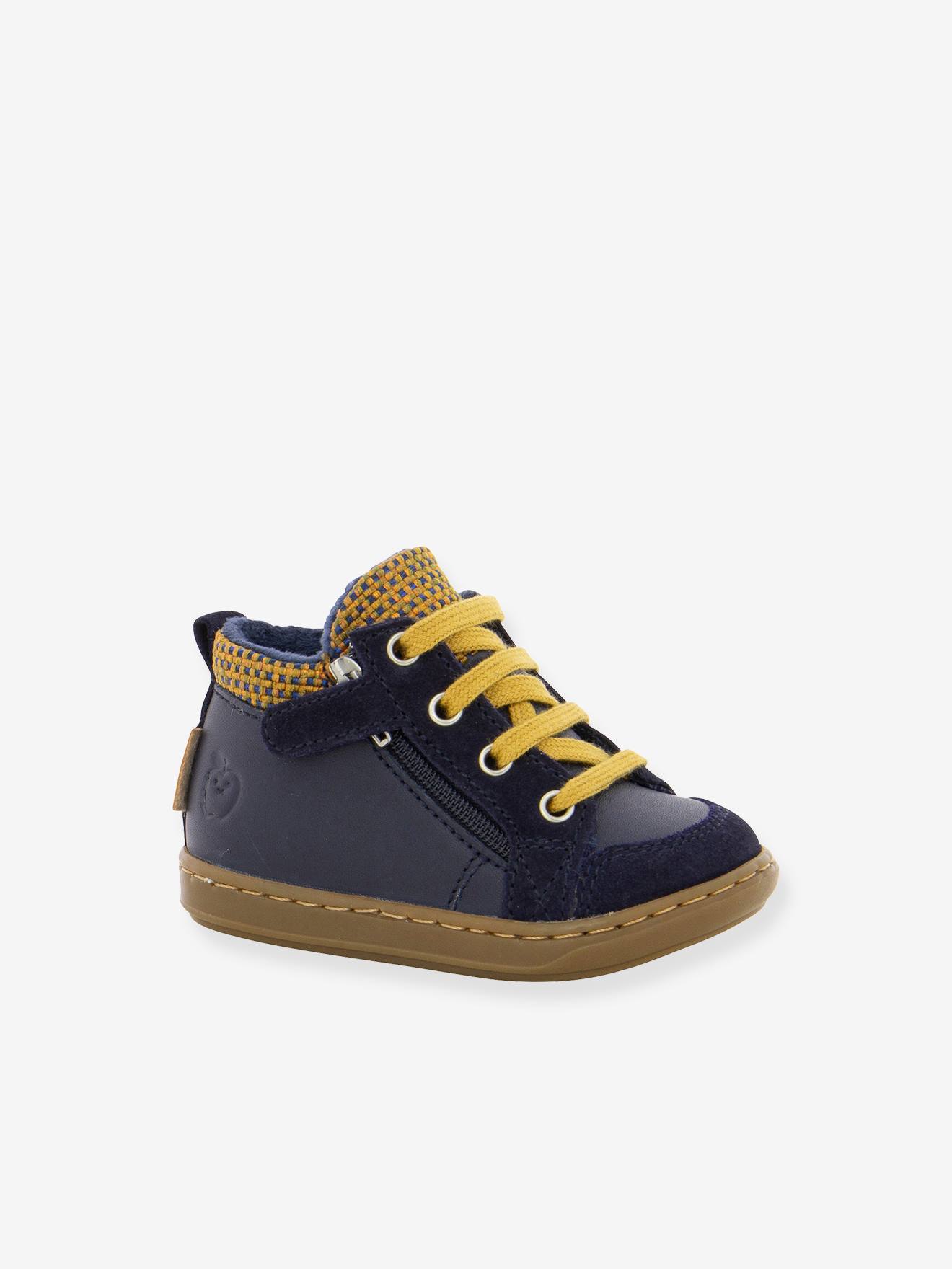 Shoo-Pom Baby Boots BOUBA ZIP WOOL SHOO POM - marine