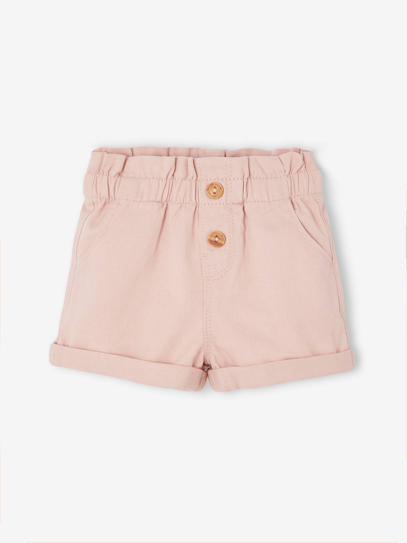 Vertbaudet Mädchen Baby Shorts, Schlupfbund Oeko-Tex - ziegel