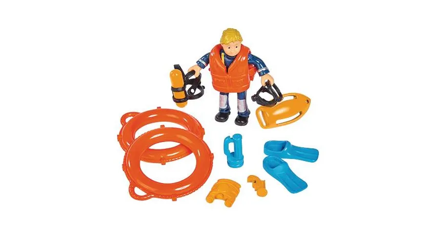 Simba 109252571 - Feuerwehrmann Sam - Neptun Boot mit Figur