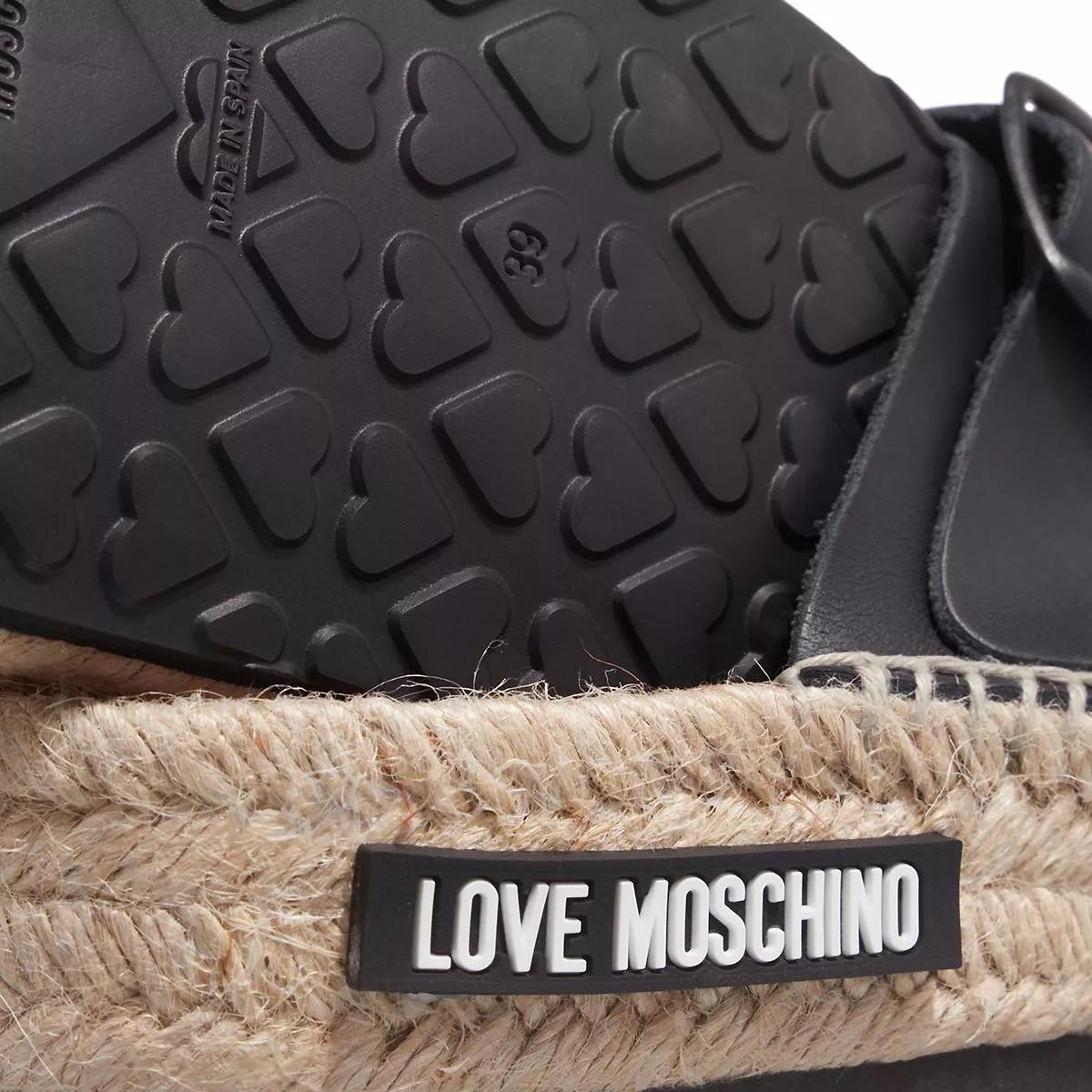 MOSCHINO Komfort Sandalen schwarz Sandale