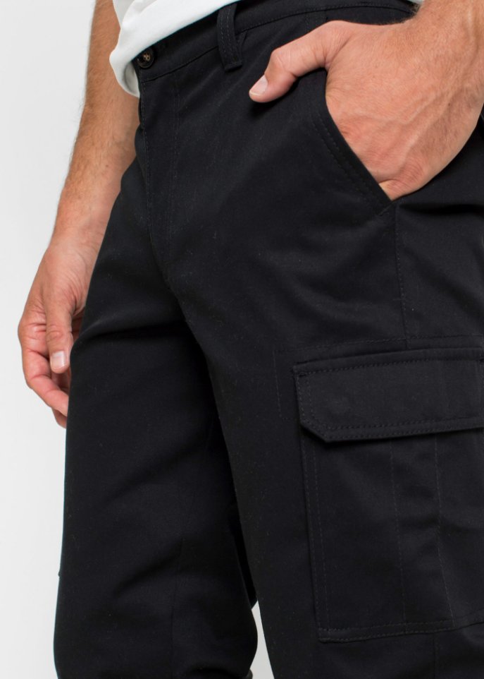 Regular Fit Stretch-Thermo-Cargohose, Straight