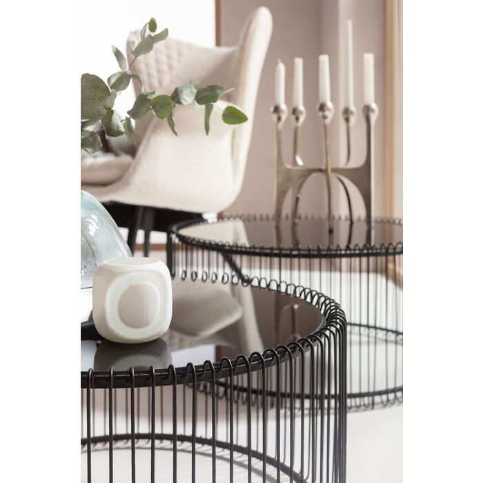 KARE Couchtisch Wire 2er Set Schwarz