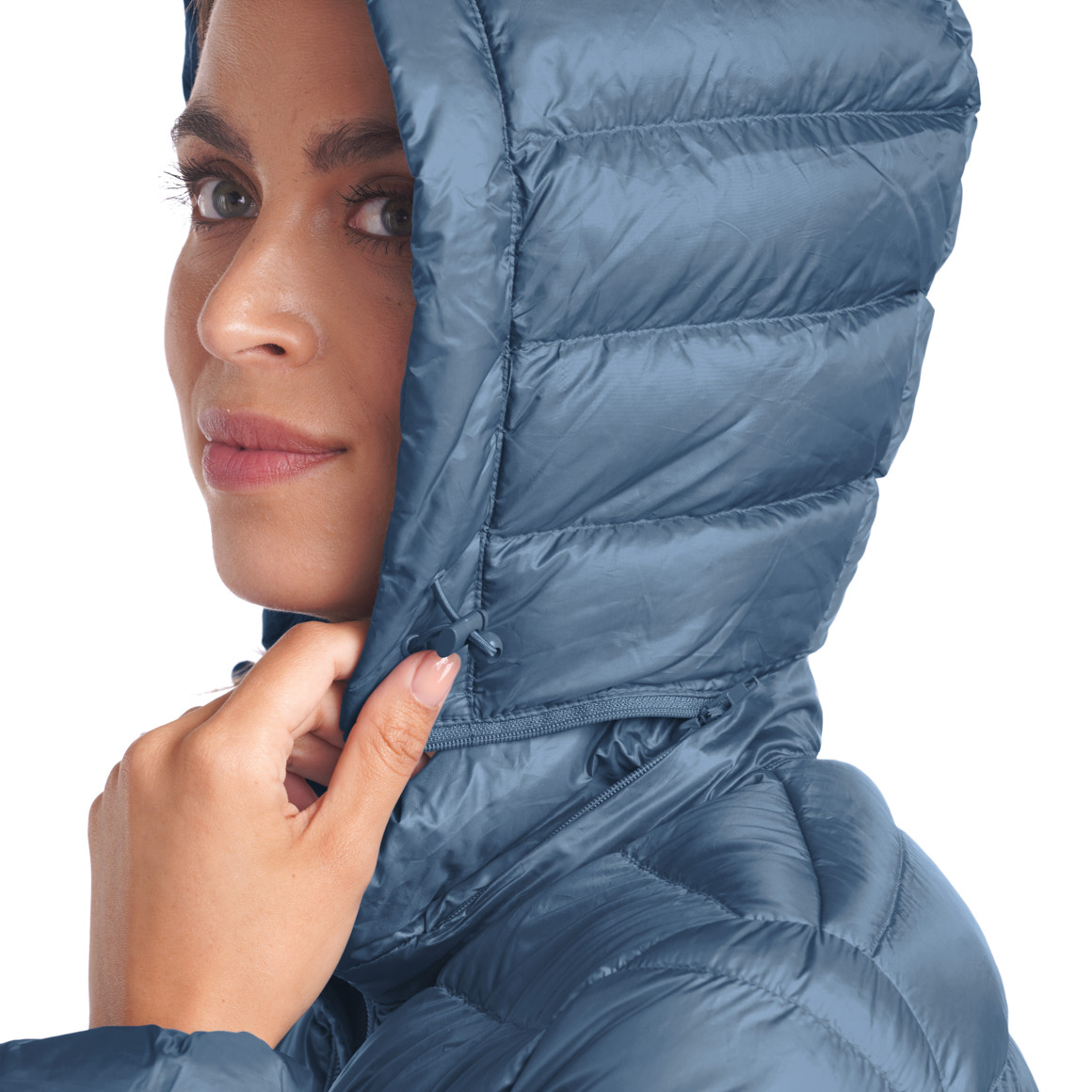 Damen Soft-Daunenjacke mit Kapuze