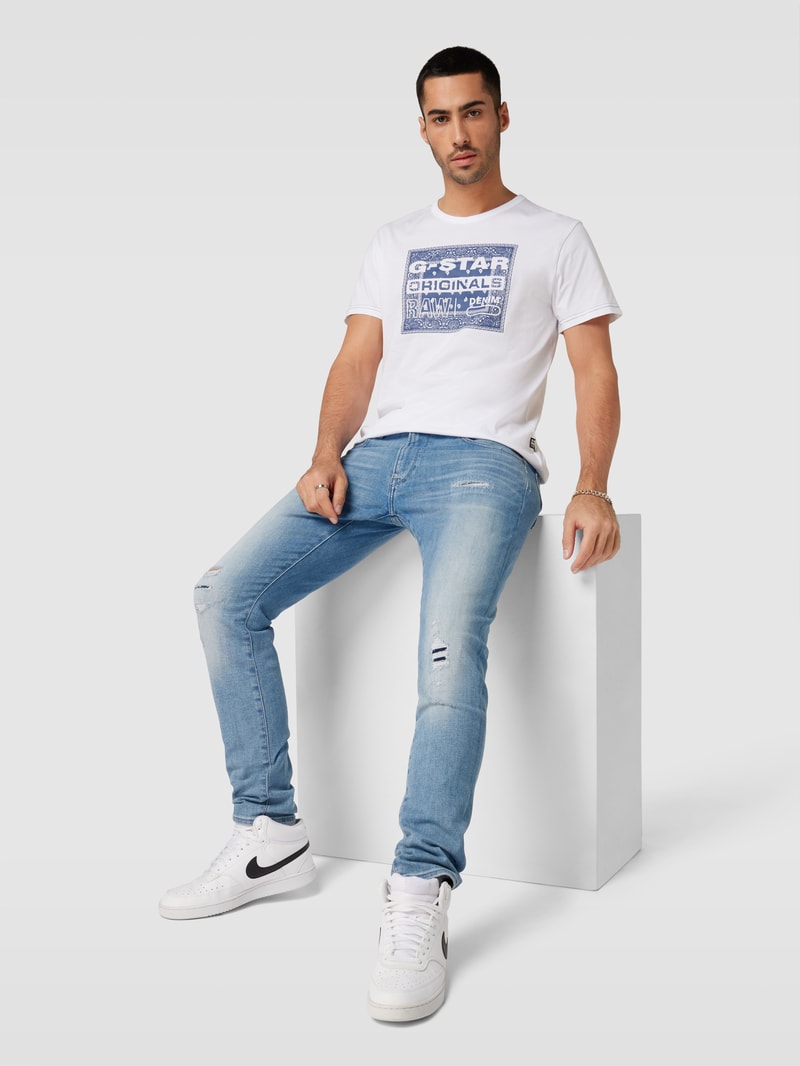 Skinny Fit Jeans mit Eingrifftaschen Modell 'Revend FWD' in jeans
