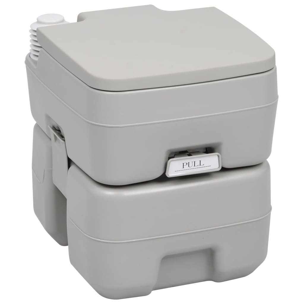 vidaXL Campingtoilette Tragbare Campingtoilette mit Waschbecken