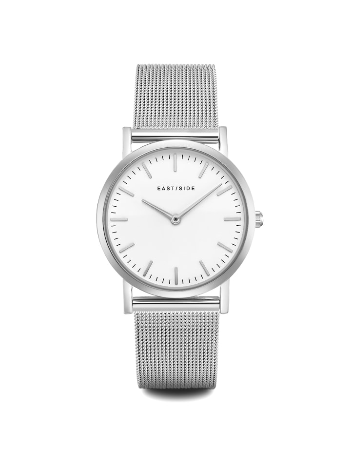 Eastside NY Damen Quarzuhr silber Edelstahl silber in silber günstig kaufen 20 cm