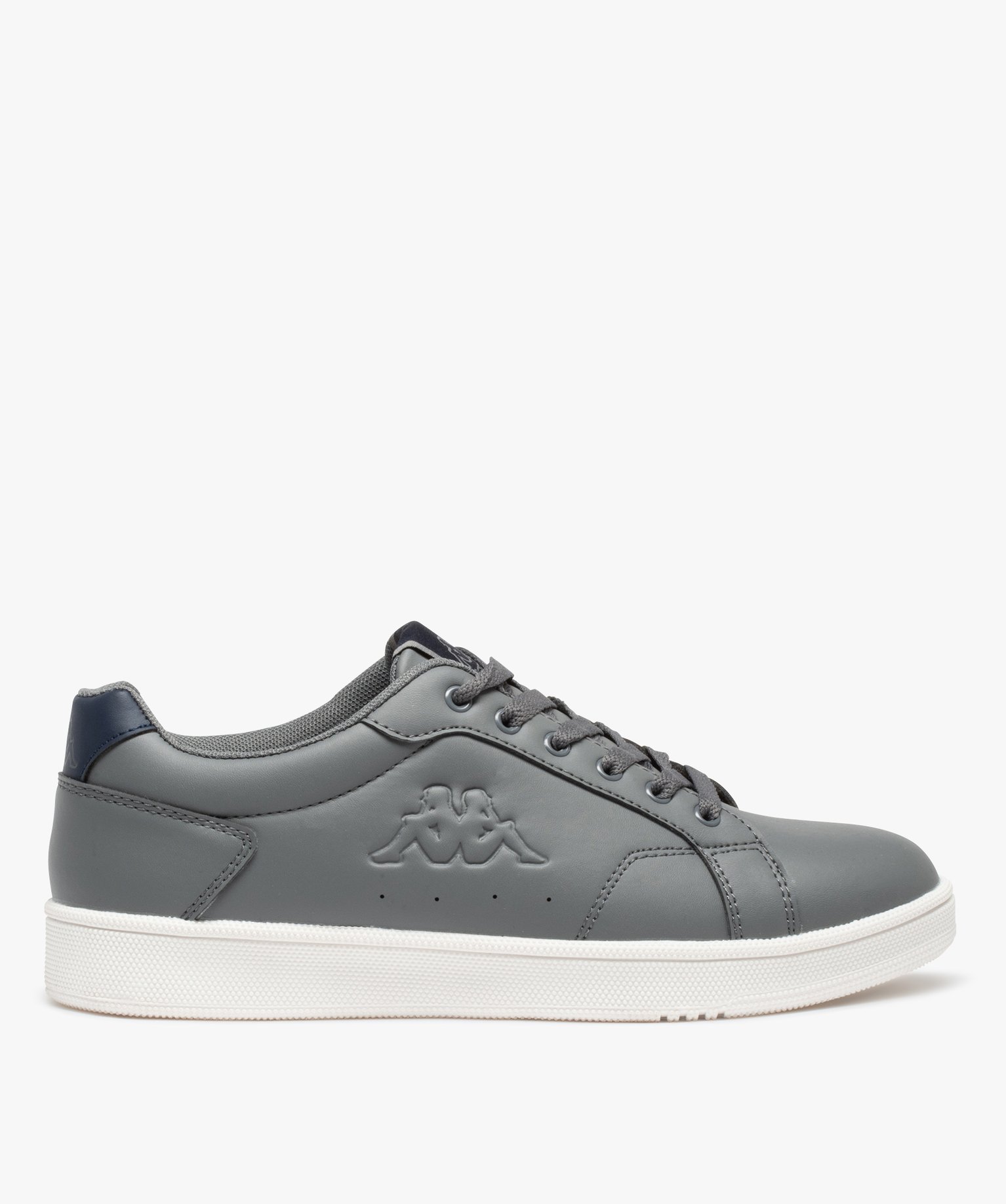 Baskets homme unies à lacets – Kappa gris | GEMO