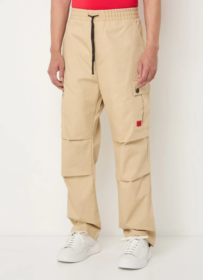 Pantaloni cargo HUGO BOSS Garlo233 Slim Fit cu logo