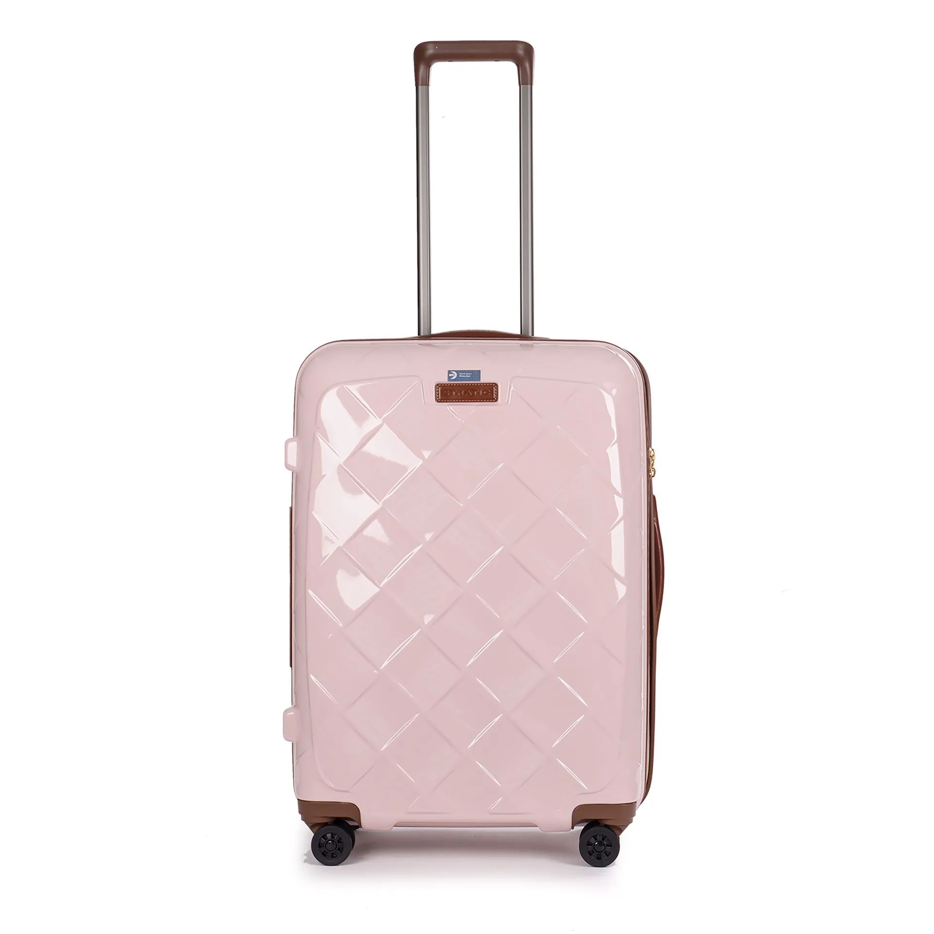 Stratic Leather&More - Koffer-Set 3-teilig (S mit Vortasche, M, L) - Rosa