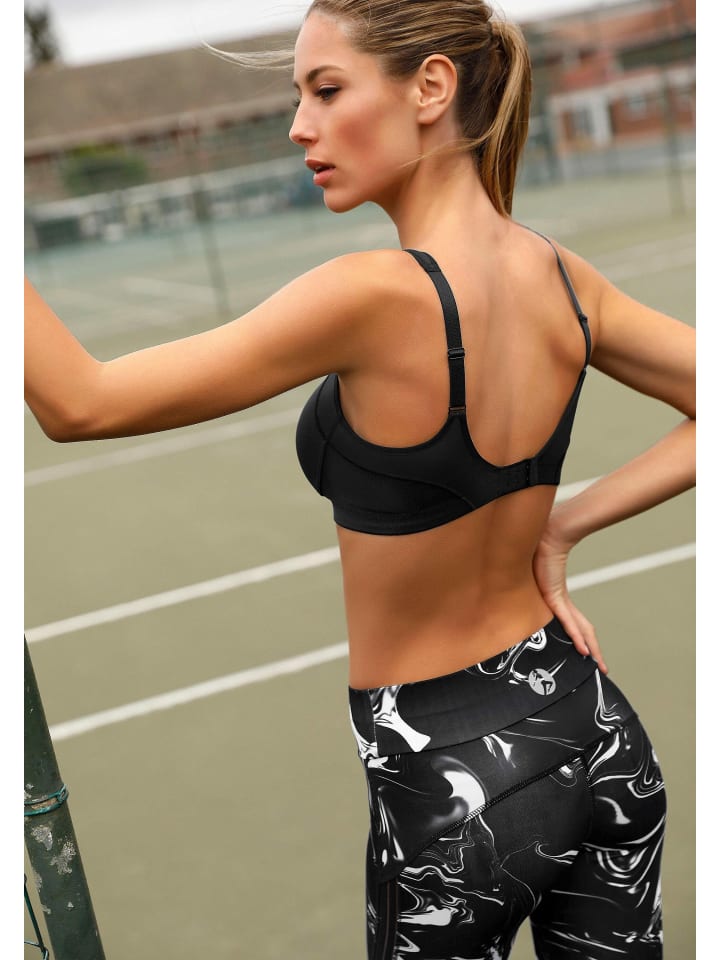 LASCANA ACTIVE Sport-BH in schwarz günstig kaufen