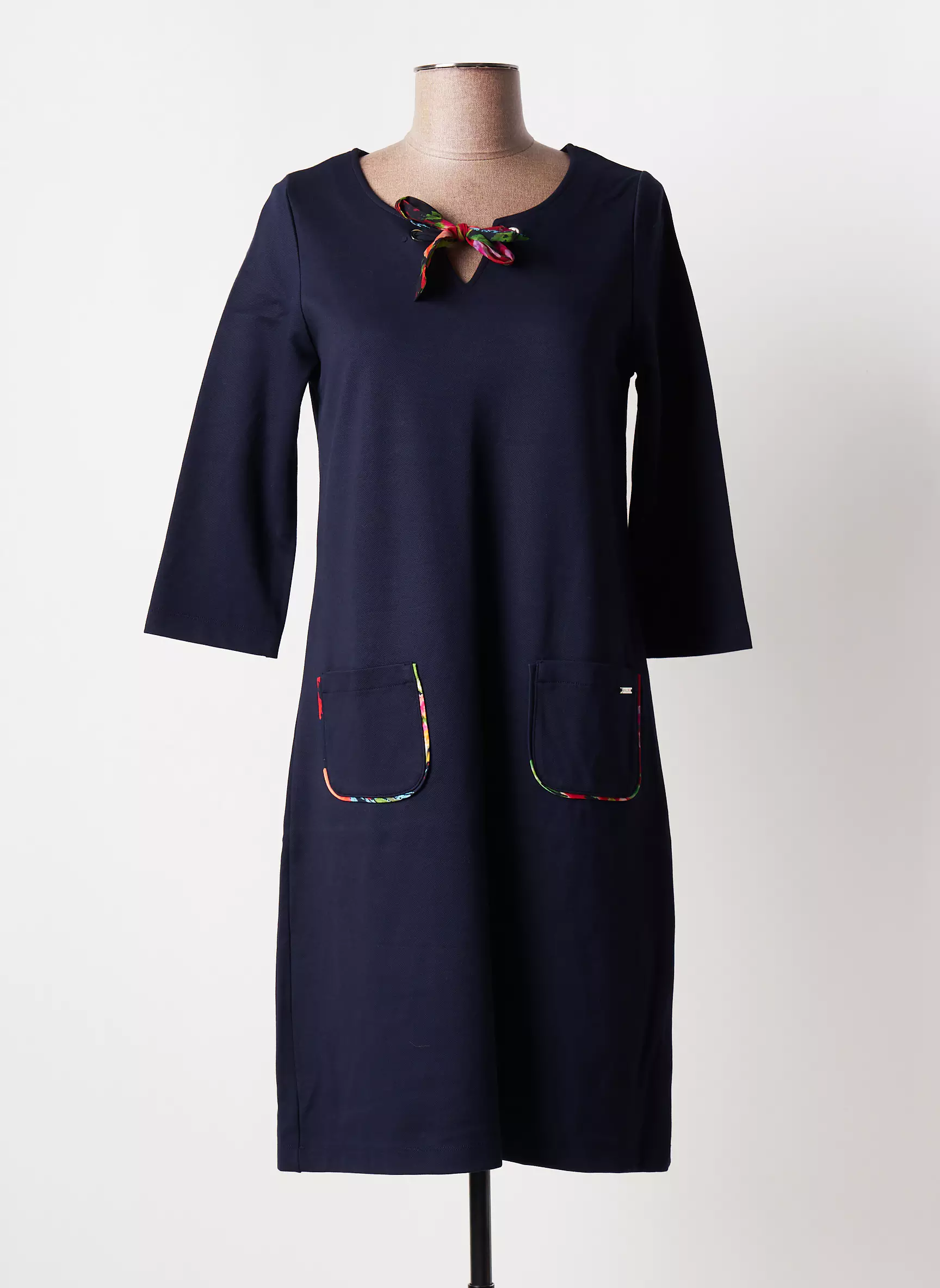Maloka Robes Mi Longues Femme couleur bleu