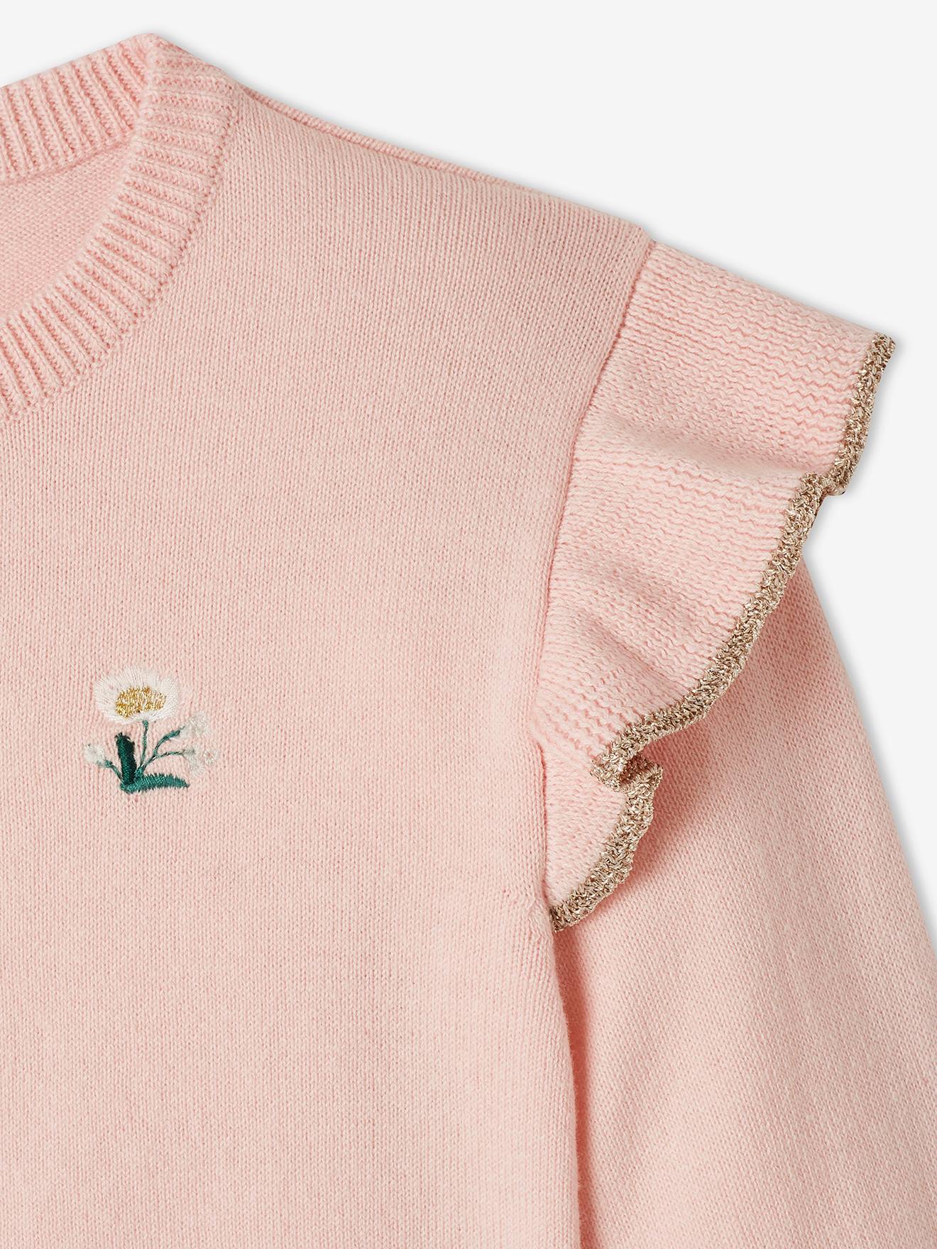 Vertbaudet Mädchen Bolero mit Volants - rosa