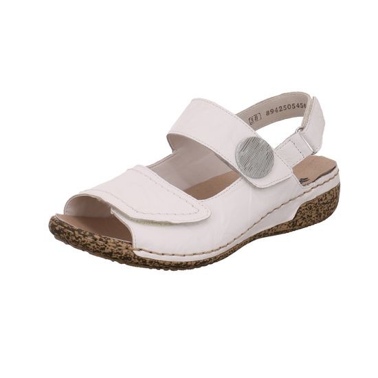RIEKER Klassische Sandalen weiss Sandalette