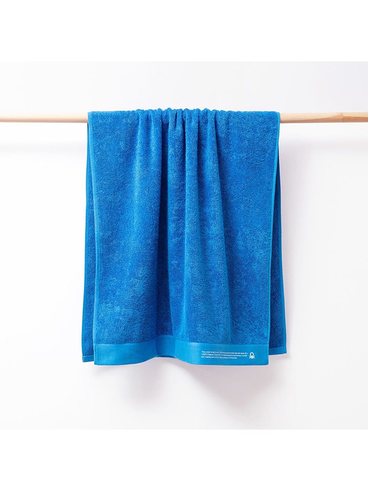 Benetton 2tlg. Frottier-Set in Blau günstig kaufen onesize