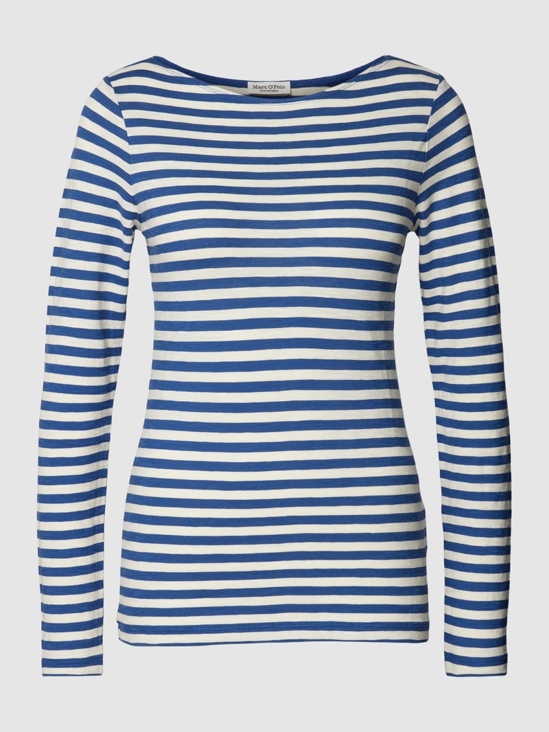 Longsleeve mit Streifenmuster in rauchblau