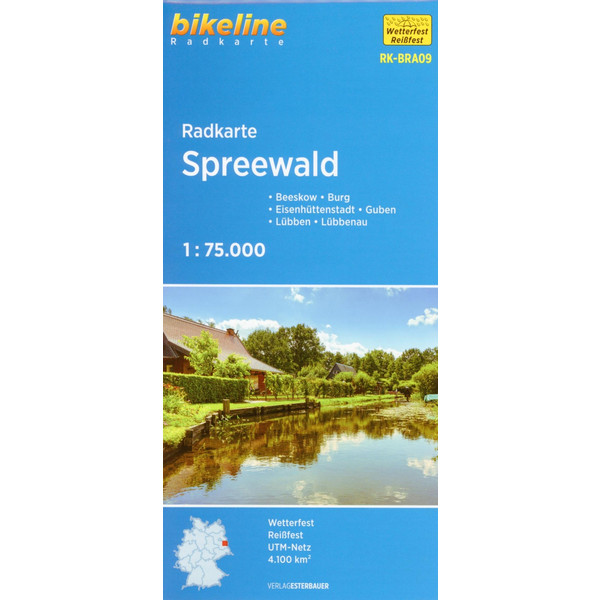 Bikeline Radkarte Deutschland Spreewald 1 : 75 000 - Fahrradkarte