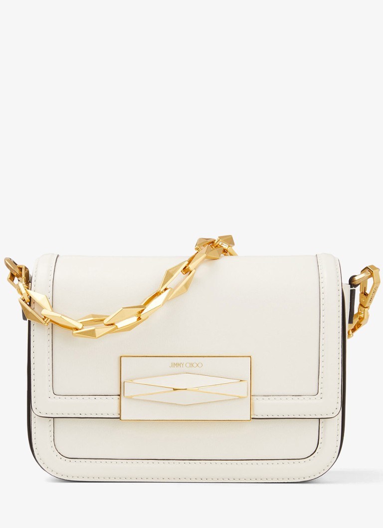 Sac bandoulière Jimmy Choo en cuir de veau à motif diamant