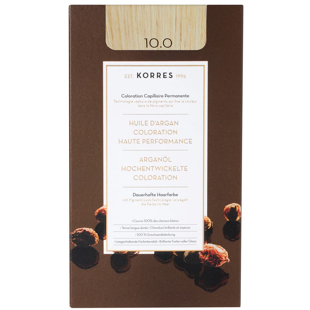 Korres Argan Oil Hair Colorant 10.0 Platinblond