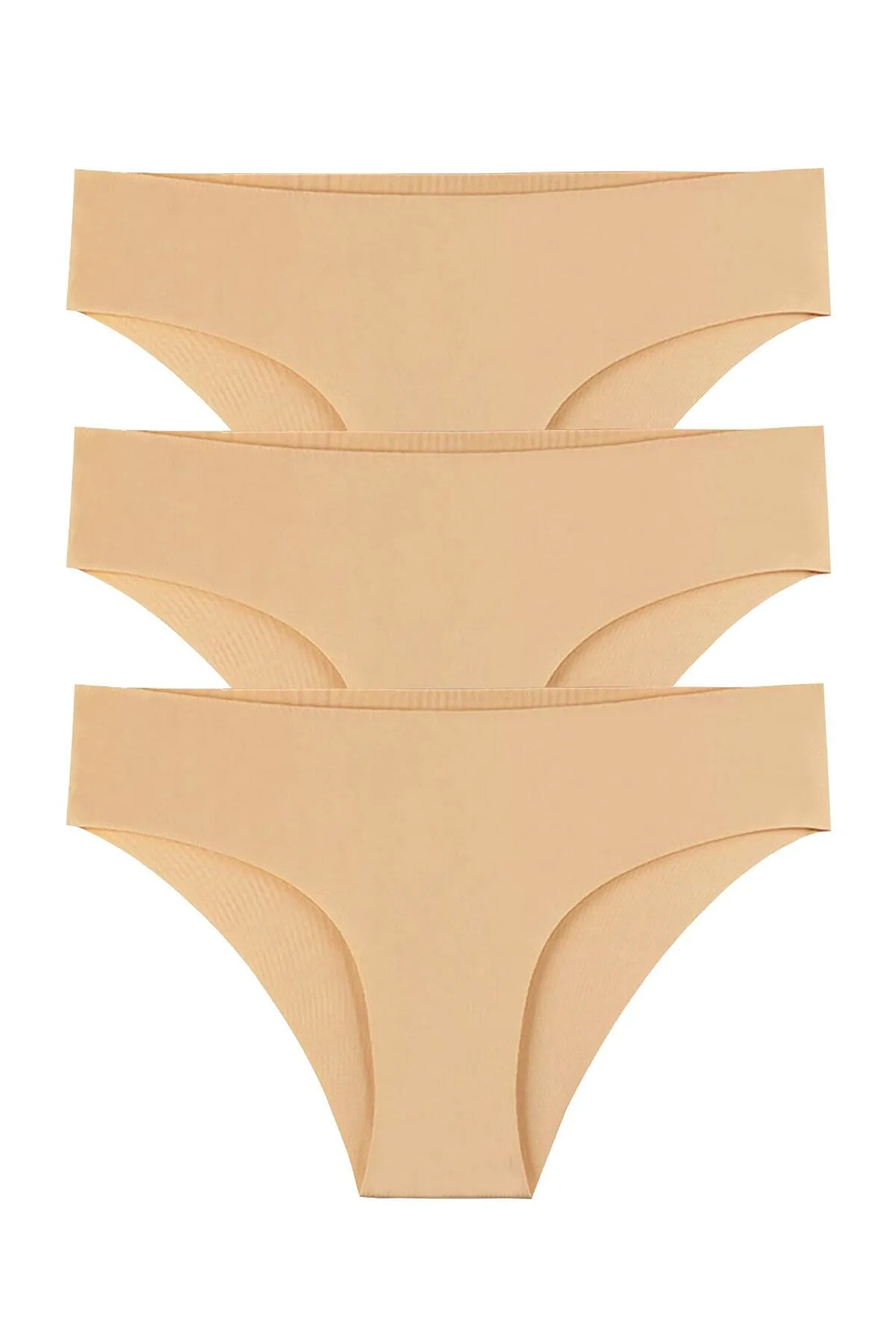 Sensu  Damen-Slip-Höschen mit Laserschnitt (Elasty Waist), 3er-Pack