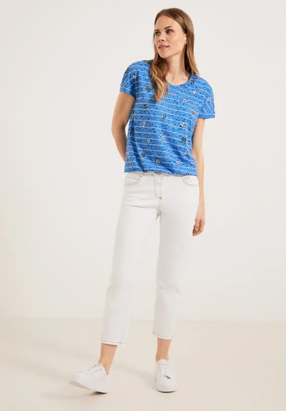 CECIL Burn Out T-Shirt mit Print