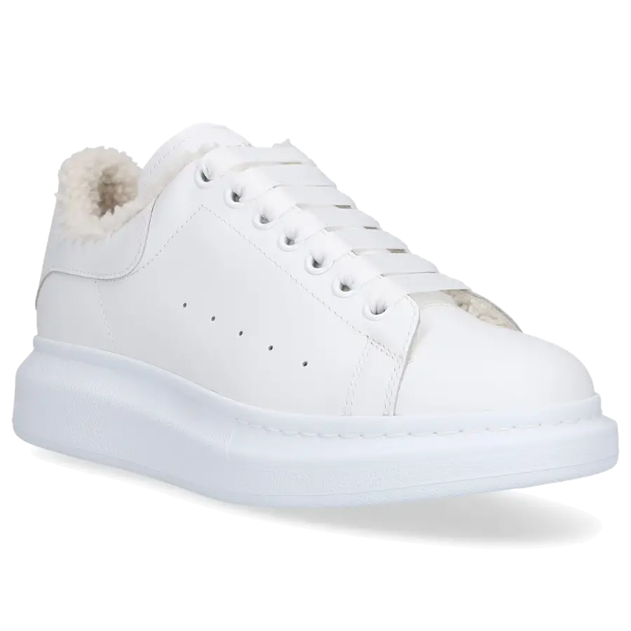 Alexander McQueen - Sneaker low LARRY Kalbsleder - weiß