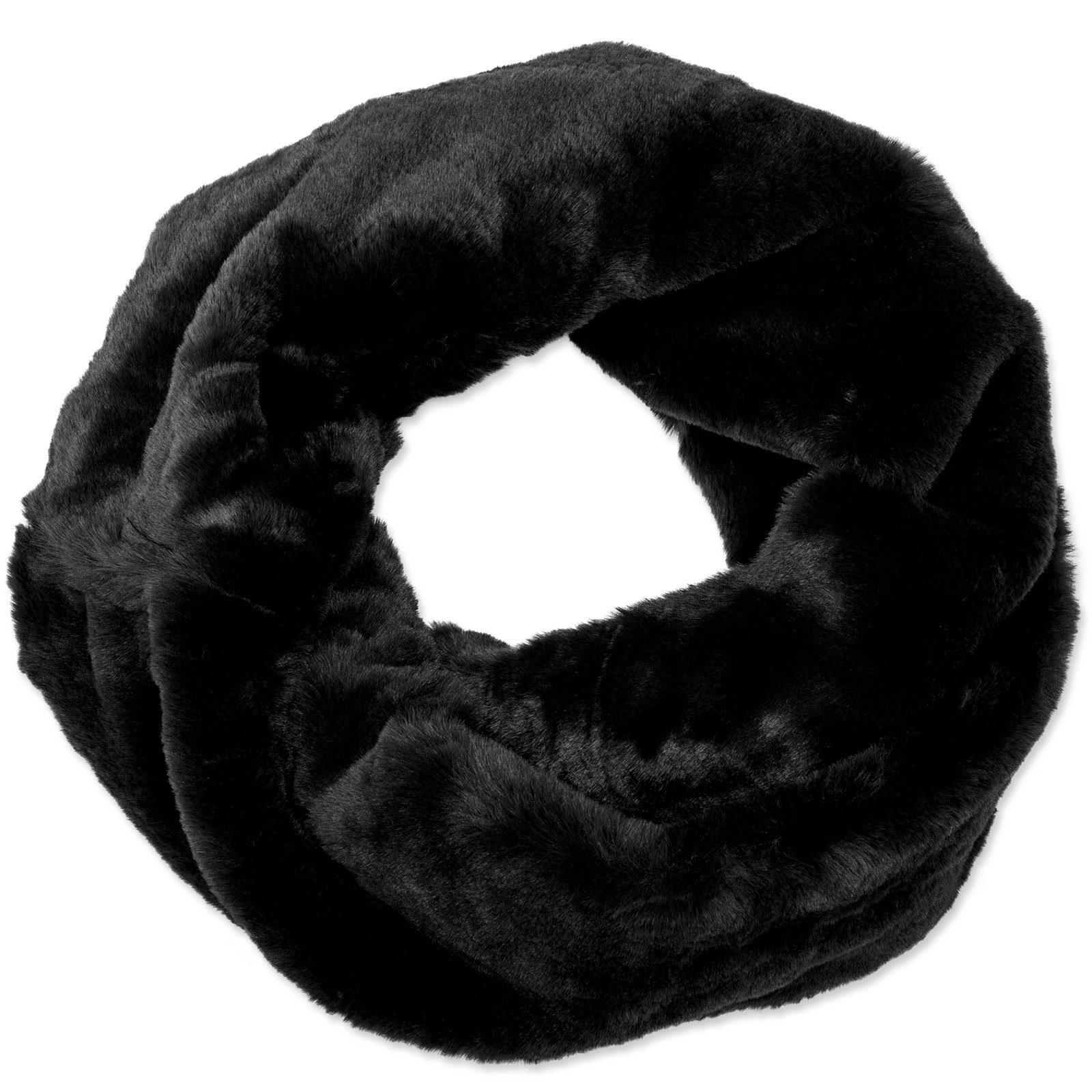 Caspar Modeschal SC480 warmer eleganter Damen Winter Fell Loop Schal