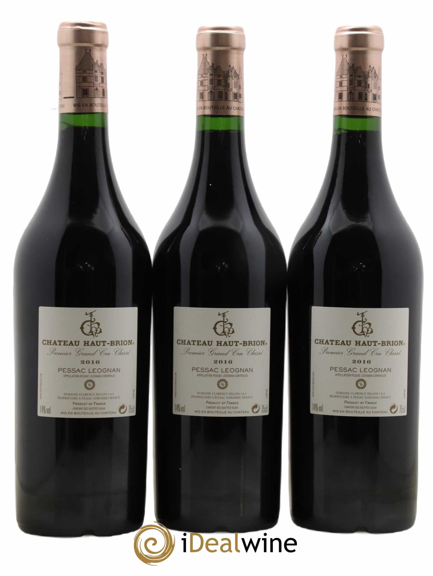 Château Haut Brion 1er Grand Cru Classé  2016 - Lot de 6 Bouteilles