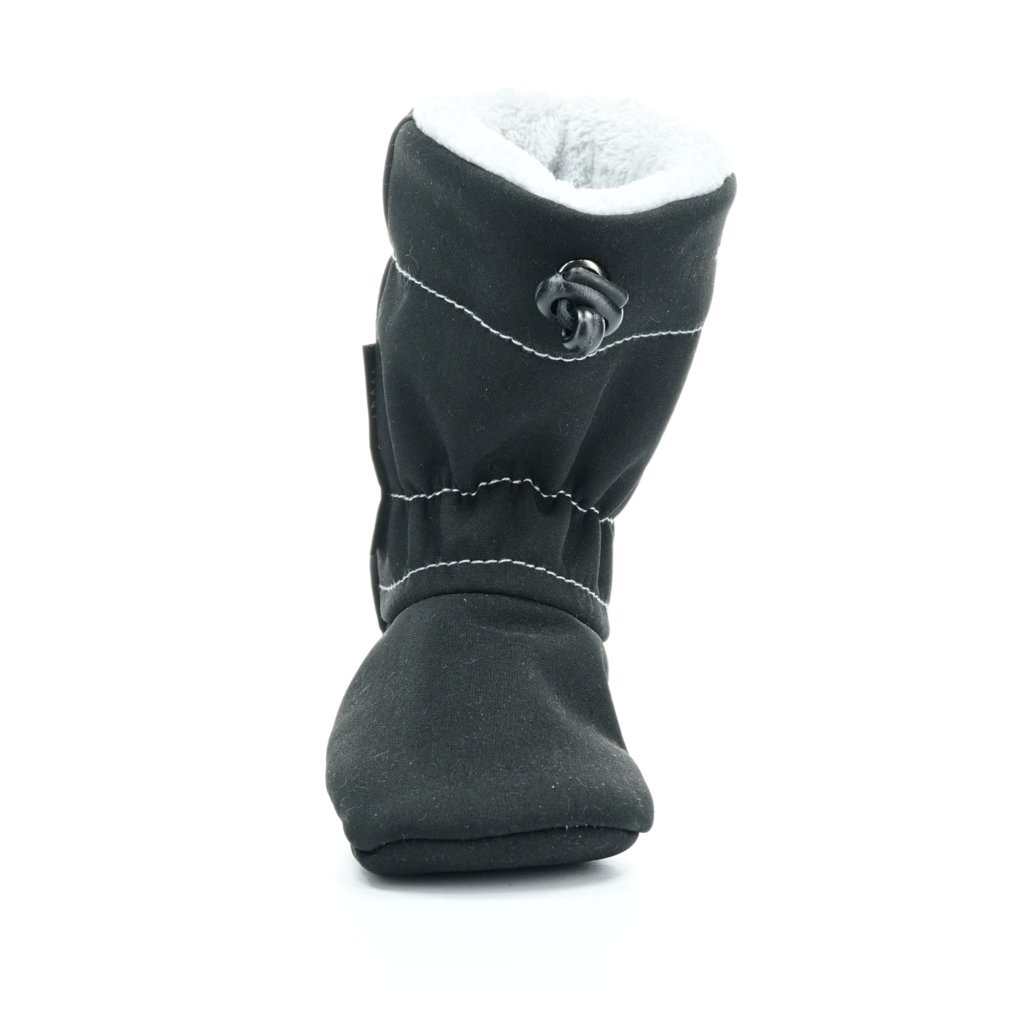 Adom Gefütterte Softshell-Schuhe schwarz mit hellem Fell