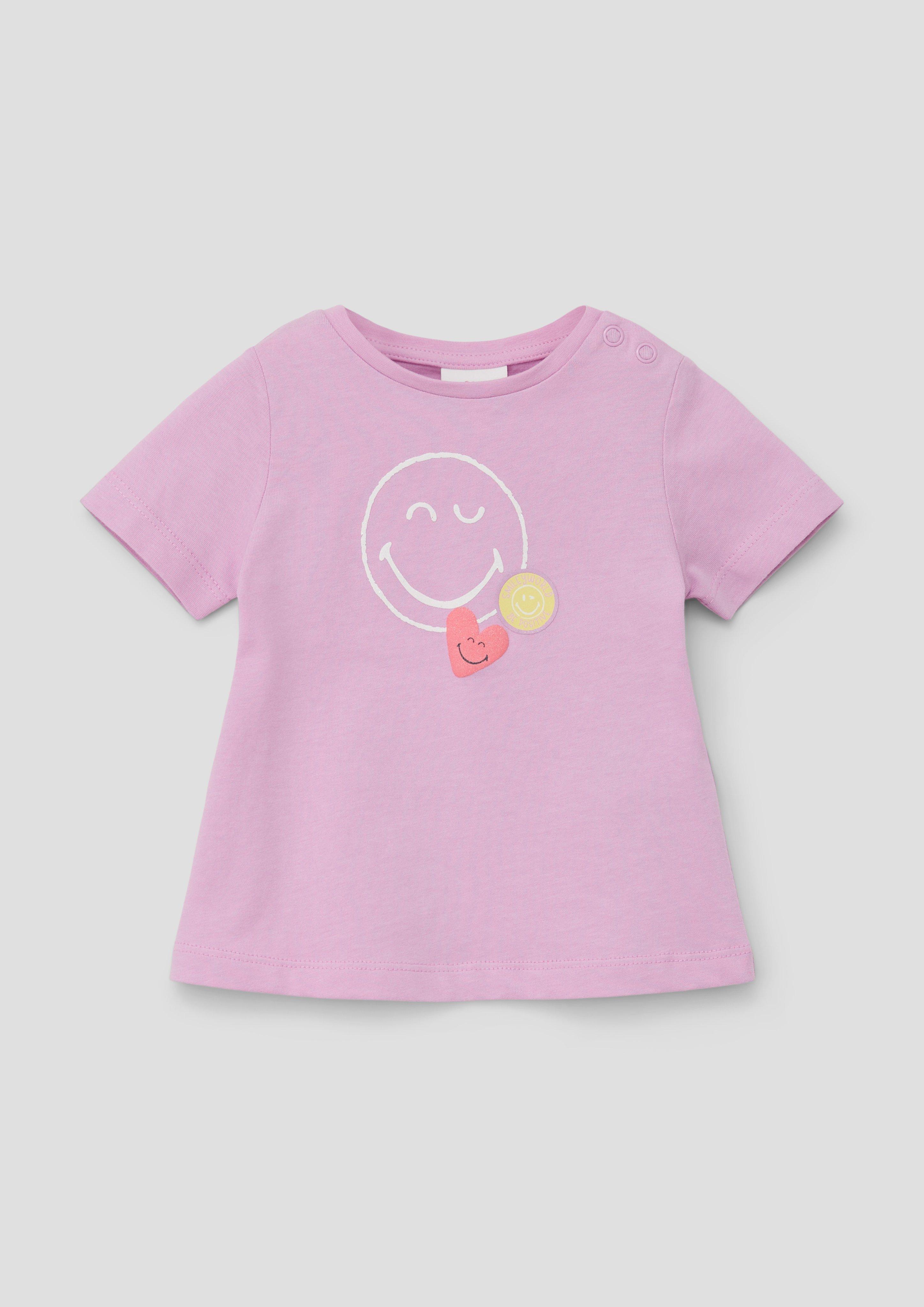 T-Shirt mit Smiley-Glitzerprint  2142887-4442