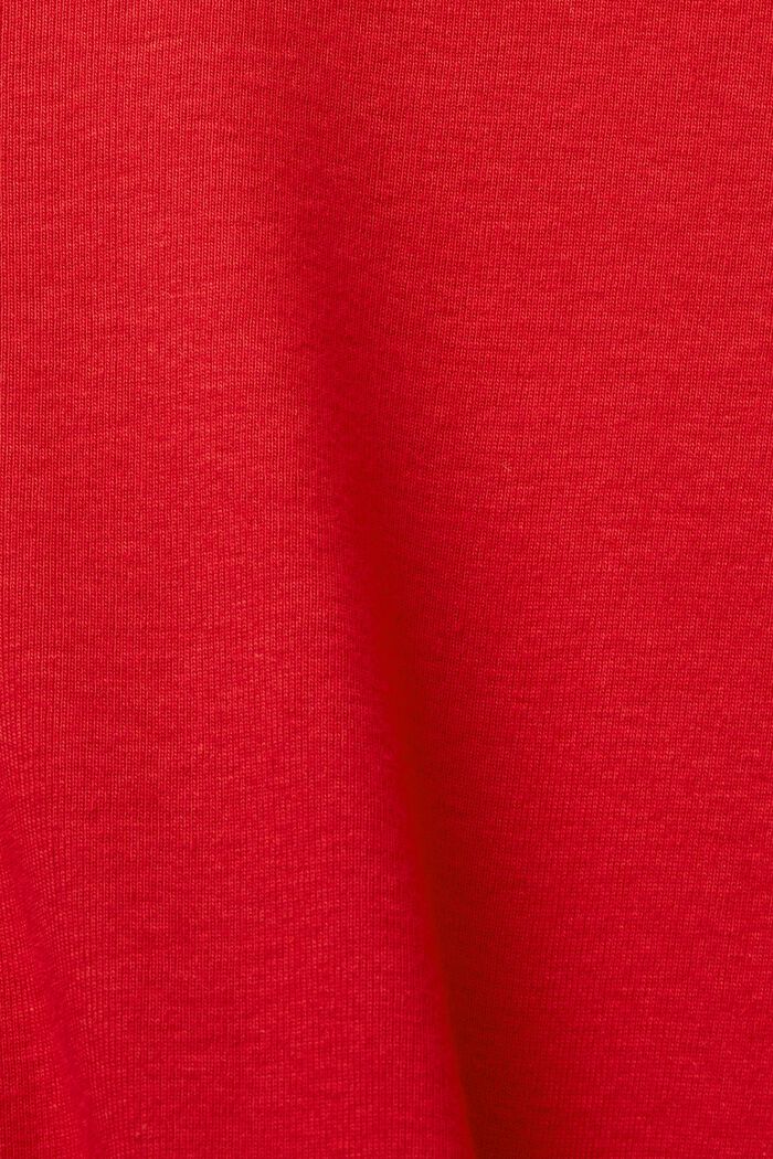 Top aus Baumwolljersey mit Bogenkante
