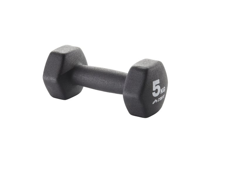 CRIVIT Kurzhantel-Set, 2 x 5 kg, vielseitig einsetzbar (Achtungs LV: OSBE/NL/CZ/PL/SK/FR)