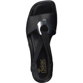 Rieker Sandale in schwarz