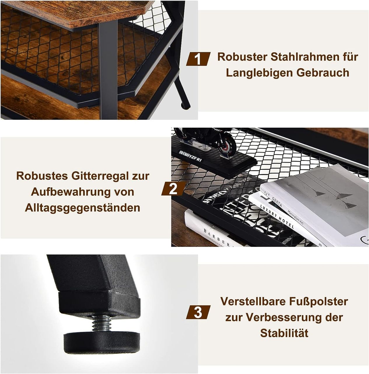 Costway COSTWAY Fernsehtisch für Fernseher bis 46 Zoll