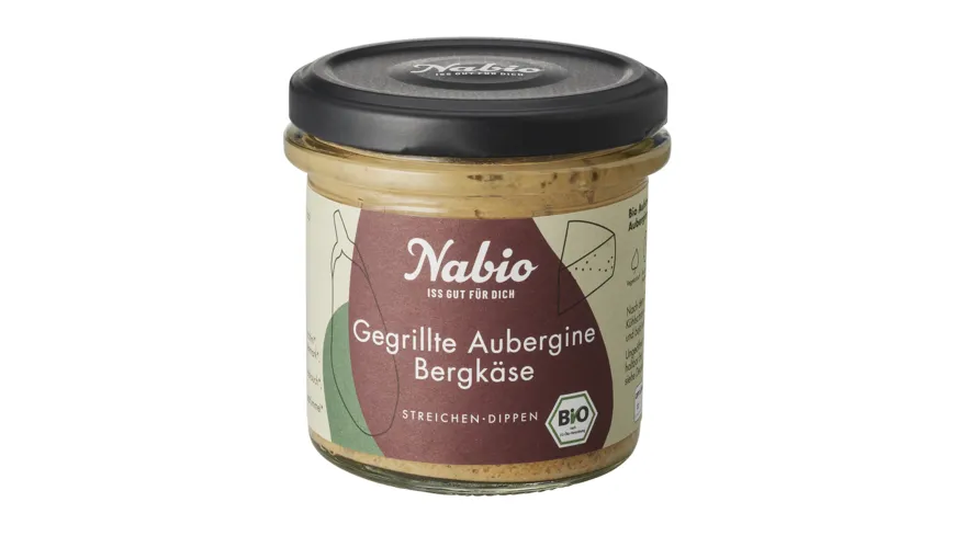 Nabio Bio Aufstrich Gegrillte Aubergine 135 g