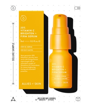 ALLIES OF SKIN 20% Vitamin C Brighten + Firm Serum Gesichtsserum 8 ml