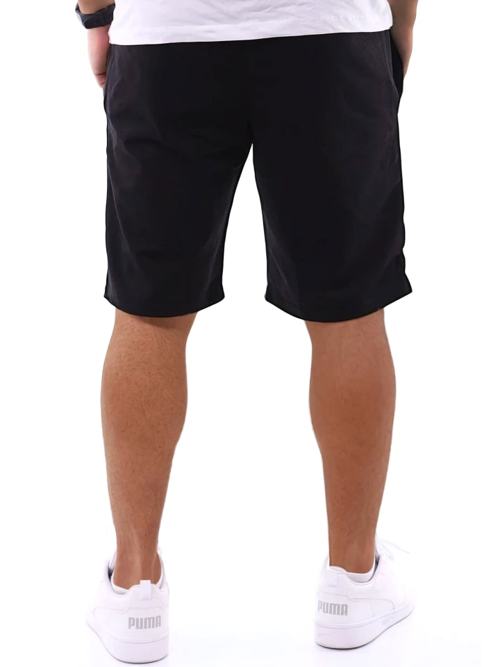 RESLAD Jogginghose Sporthose mit Brandpatch in schwarz günstig kaufen