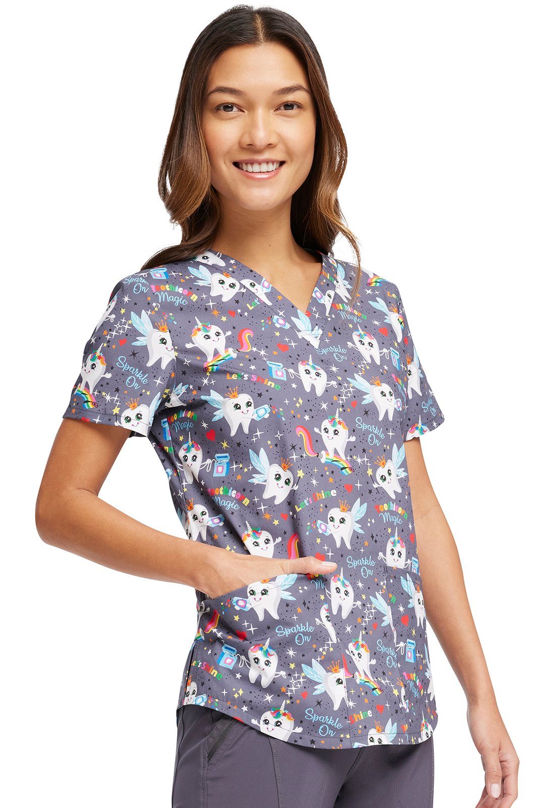 Cherokee Funktionsbluse Bunt bedruckter Damen Kasack 