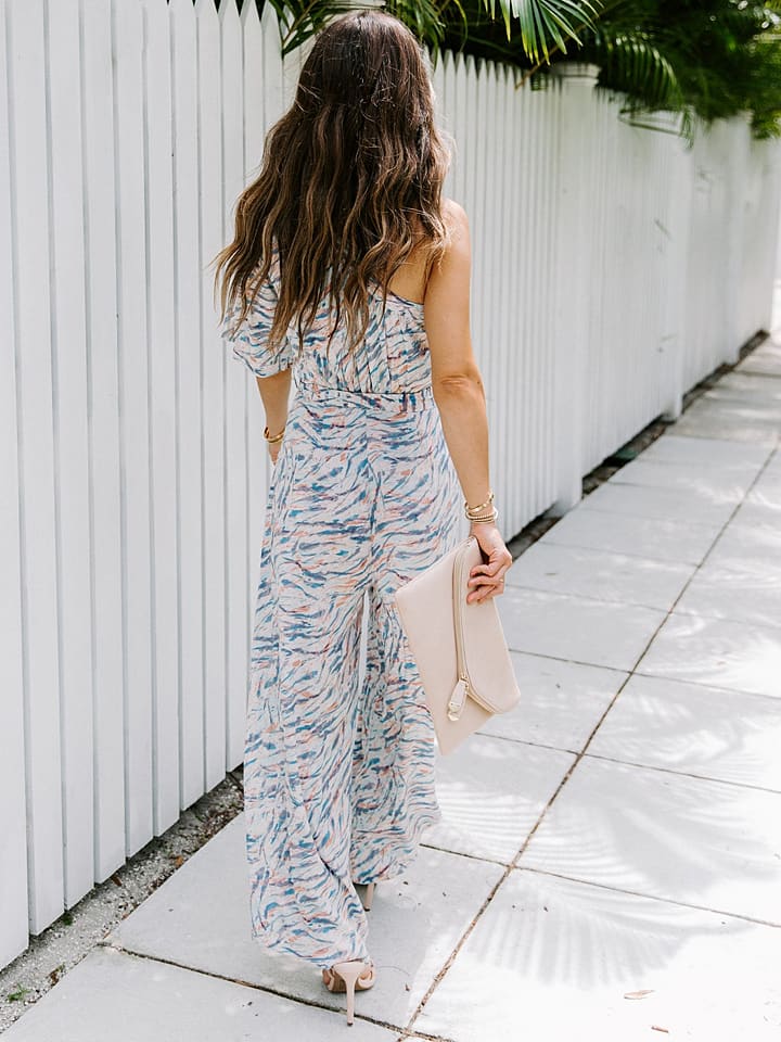 Milan Kiss Jumpsuit in Weiß/ Blau günstig kaufen