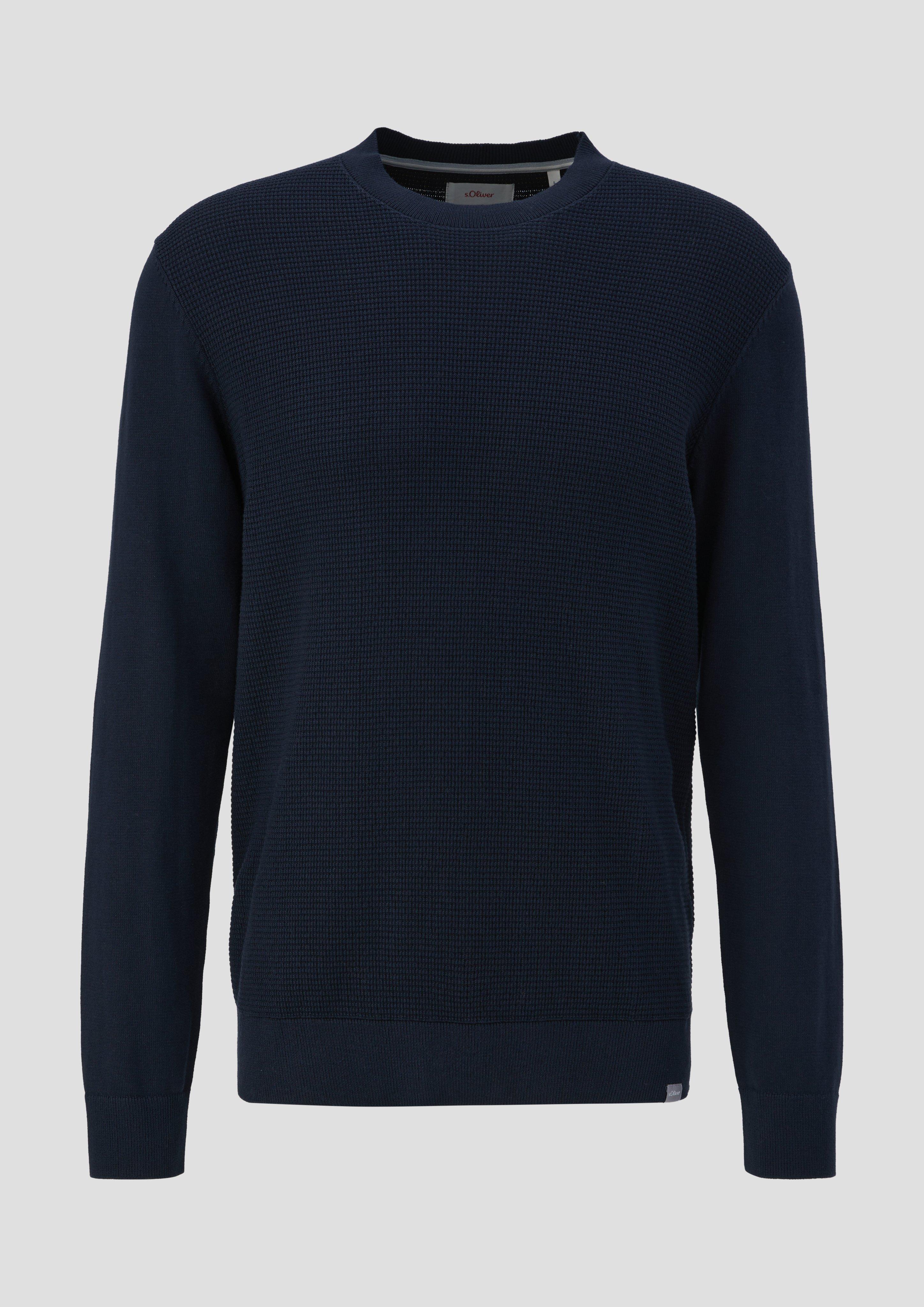 Strickpullover mit Waffelpiqué-Muster  2137426-5978